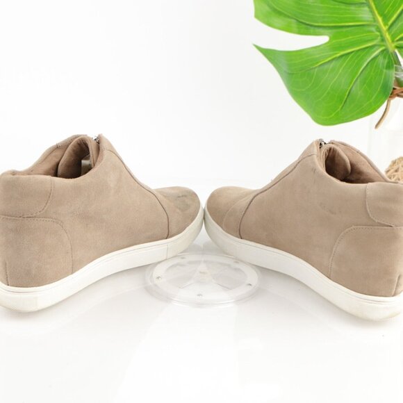 Blondo Womens Glenda Boot Size 8 Tan Suede Hidden Wedge Heel Zip Up Bootie - Picture 9 of 12